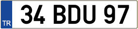 Truck License Plate